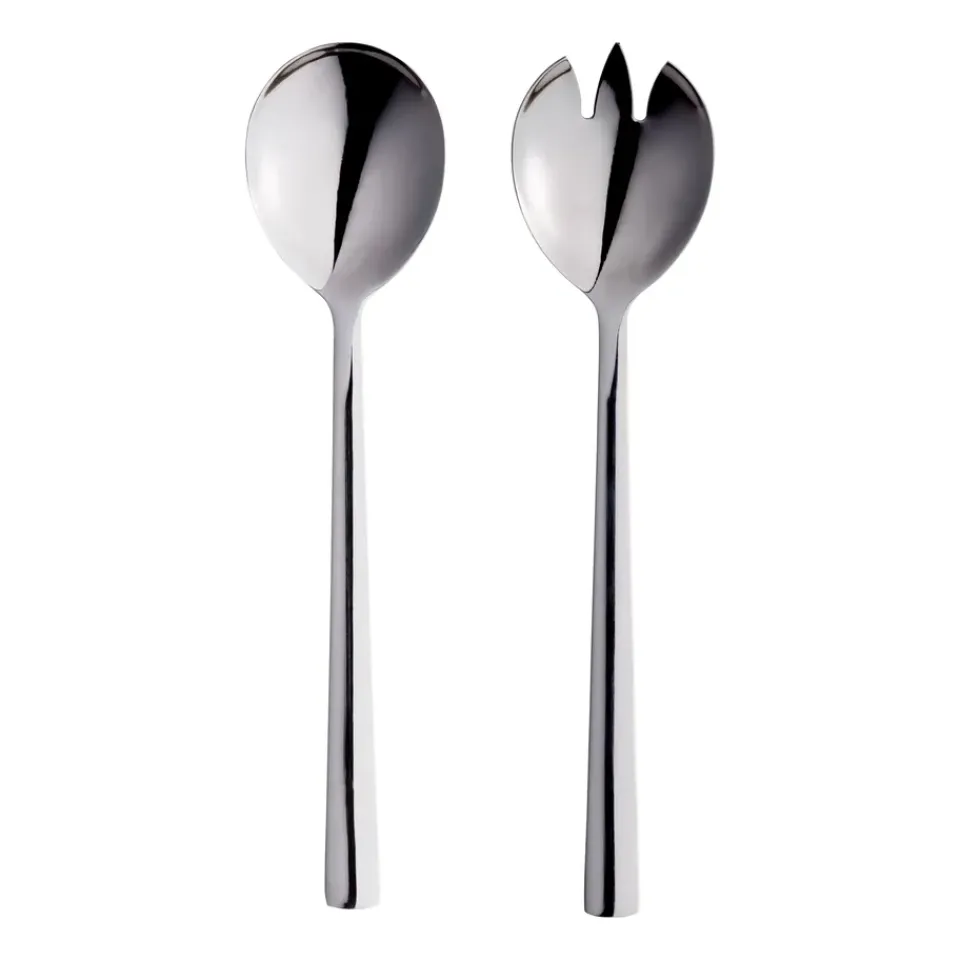 Aida Raw salad cutlery 2 pieces, Polished stainless steel Silver-coloured Best
