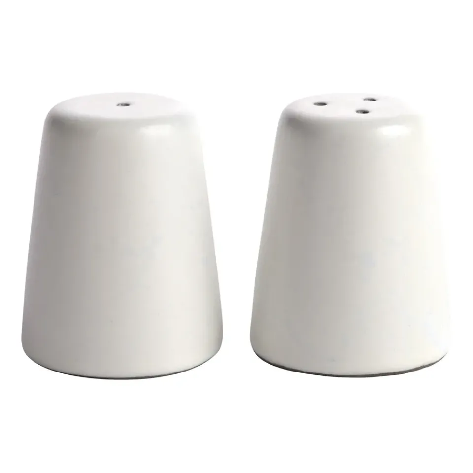 Aida Raw salt and pepper set, Arctic White Clearance