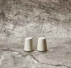 Aida Raw salt and pepper set, Arctic White Clearance