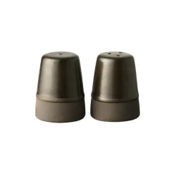 Aida Raw salt and pepper set, metallic Brown Clearance