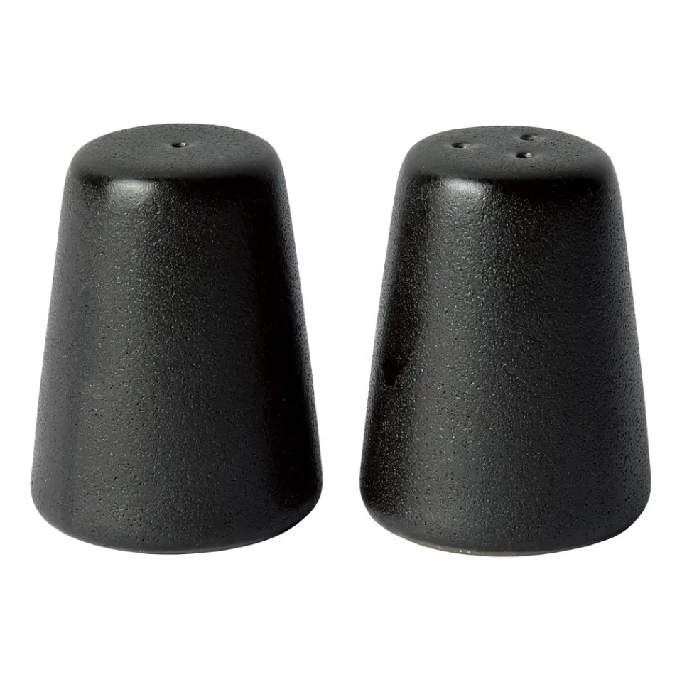 Aida Raw salt and pepper set, Titanium Black