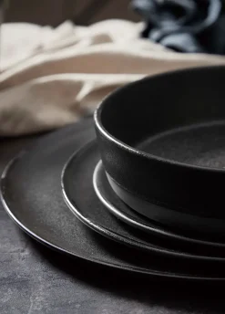 Aida Raw soup plate Ø19,4 cm, Titanium Black Clearance