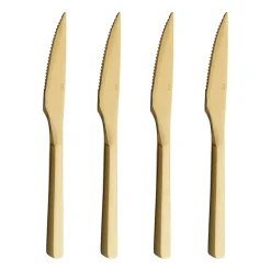 Aida Raw steak knife 4-pack, Gold Gold-coloured Clearance