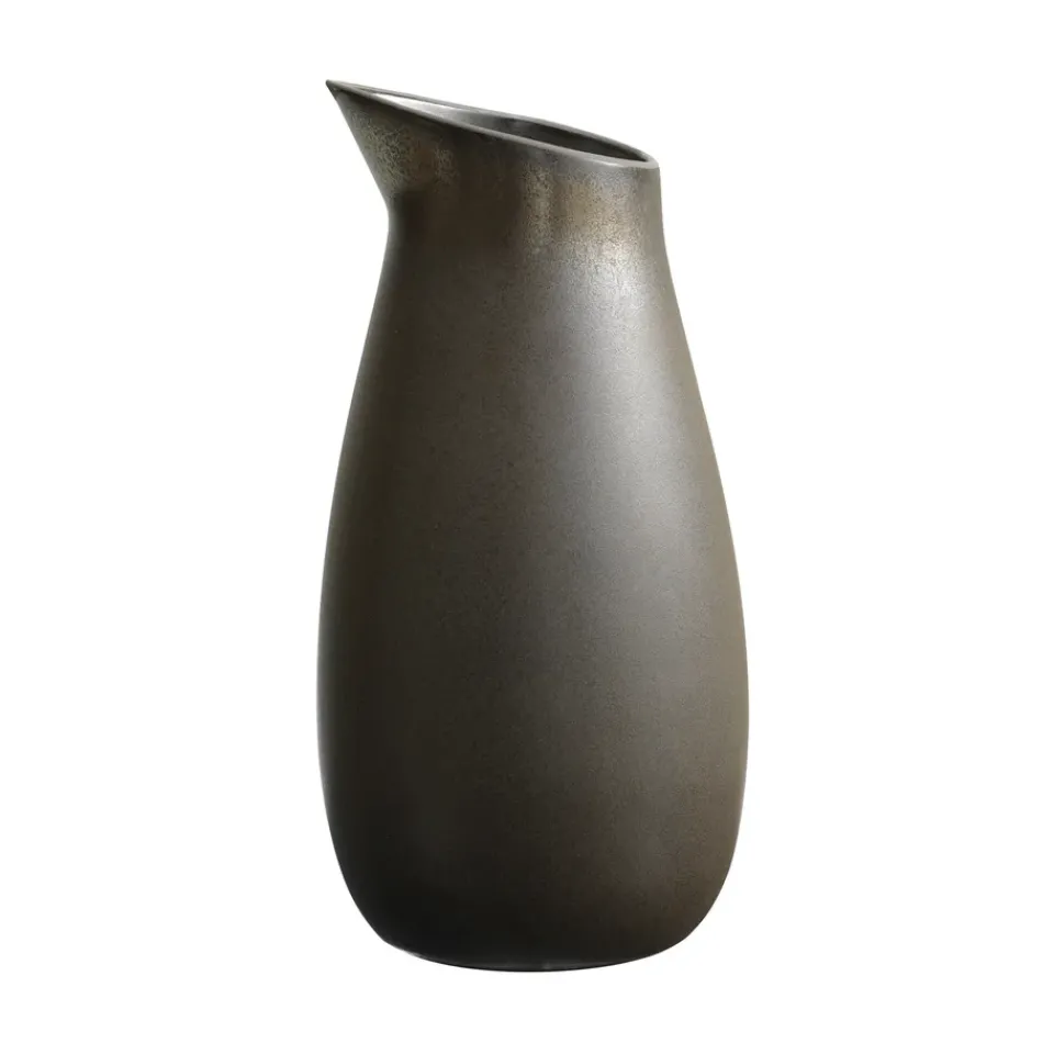 Aida Raw water carafe stoneware 1.2 l, metallic Brown Hot