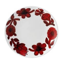 Gustavsbergs Porslinsfabrik Röd Aster plate, Ø 18 cm RedWhite Sale