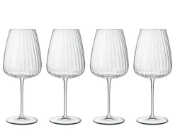 Luigi Bormioli Red wine glasses Bordeaux optica 4-pack, 70 cl Transparent Clearance