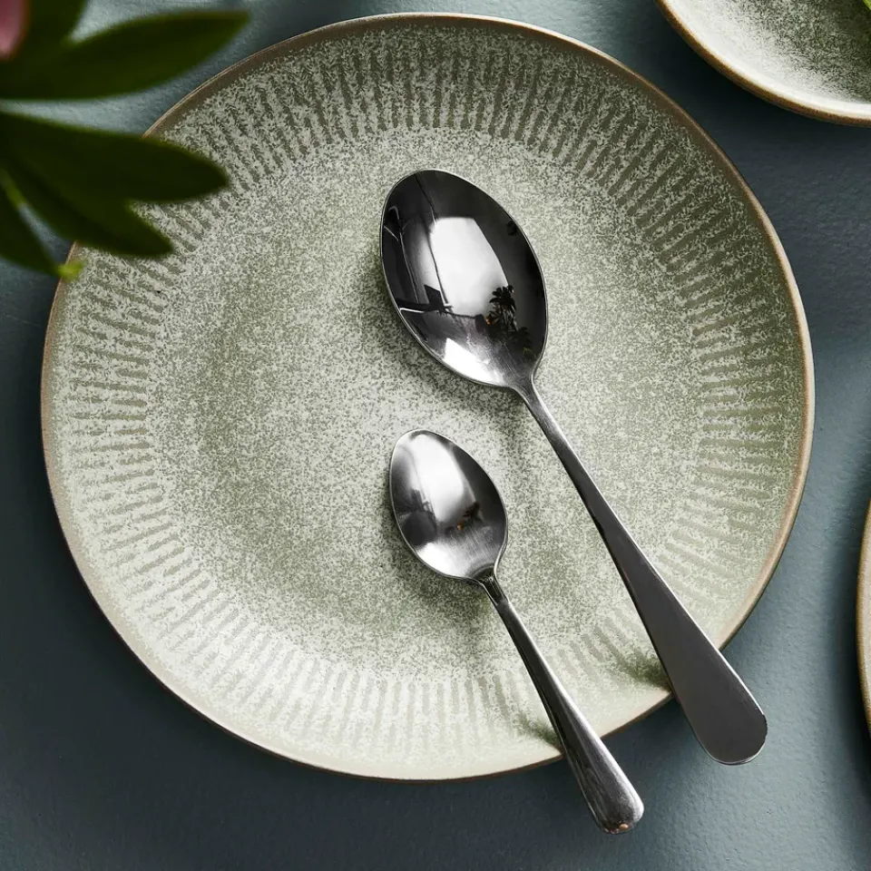 Aida Relief soup plate Ø22 cm, Green Outlet