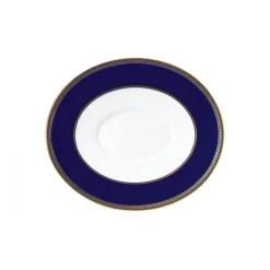 Wedgwood Renaissance Gold saucer to sauce boat, blue BlueWhite Best