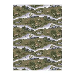 Arvidssons Textil Renvandring oilcloth, Dark Green Best