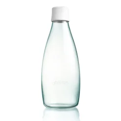 Retap glass bottle 0.8 l, frosted TransparentWhite Sale