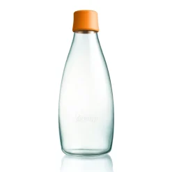 Retap glass bottle 0.8 l, Orange Outlet