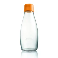Retap glass bottle 0.5 l, Orange Hot