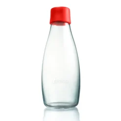 Retap glass bottle 0.5 l, Red