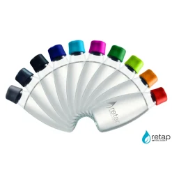 Retap glass bottle 0.5 l, Red