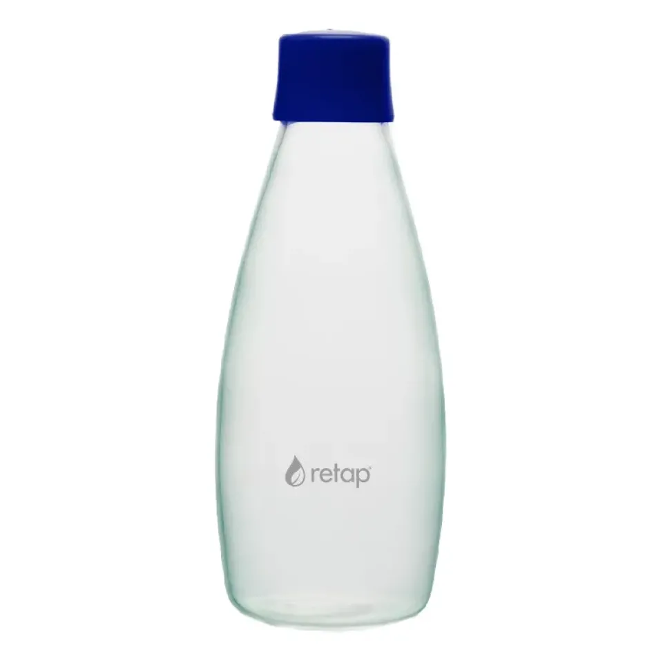 Retap Go 08 glass bottle screw top 80 cl, Dark Blue Sale
