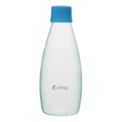 Retap Go 08 glass bottle screw top 80 cl, Light Blue New
