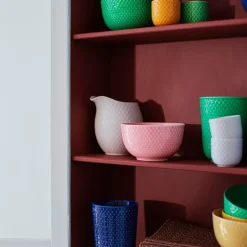Lyngby Porcelæn Rhombe bowl Ø13 cm, Sand Beige