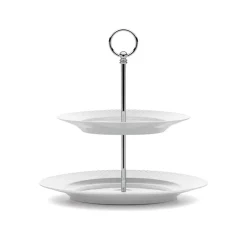 Lyngby Porcelæn Rhombe cake dish Ø 27 cm, White Clearance