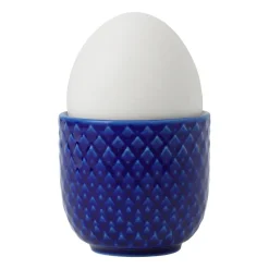 Lyngby Porcelæn Rhombe egg cup Ø5 cm, Dark Blue Discount