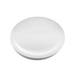 Lyngby Porcelæn Rhombe oval serving saucer 35x26,5 cm, White Outlet