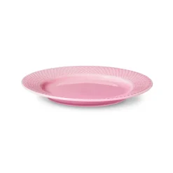 Lyngby Porcelæn Rhombe plate , 21 cm Pink New