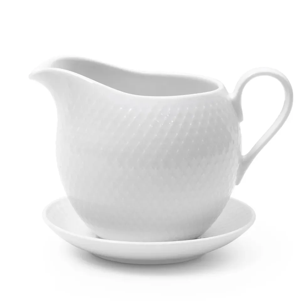 Lyngby Porcelæn Rhombe sauce jug 67 cl, White