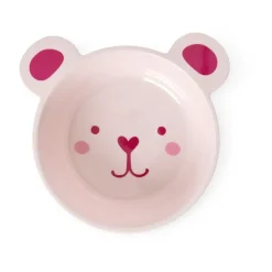 RICE bear-shaped melamine bowl 50 cl, Pink Hot