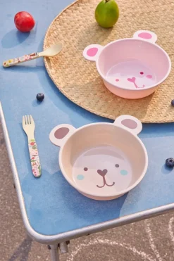 RICE bear-shaped melamine bowl 50 cl, Brown Discount