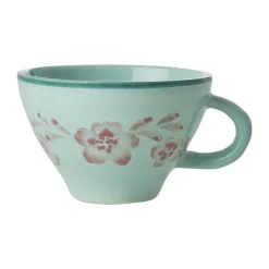 RICE ceramic teacup, Wine Blue Hot