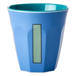 RICE melamin cup medium letter - I 30 cl, New dusty Blue Sale