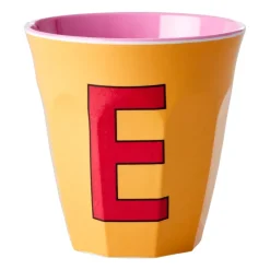 RICE melamin cup medium letter - E 30 cl, Apricot OrangePink Sale
