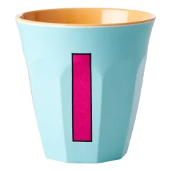 RICE melamin cup medium letter - I 30 cl, Mint BluePink Discount