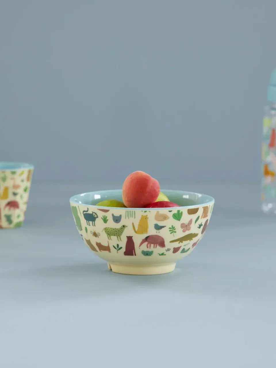 RICE melamine bowl medium, Sweet Jungle Print-Soft Blue Sale
