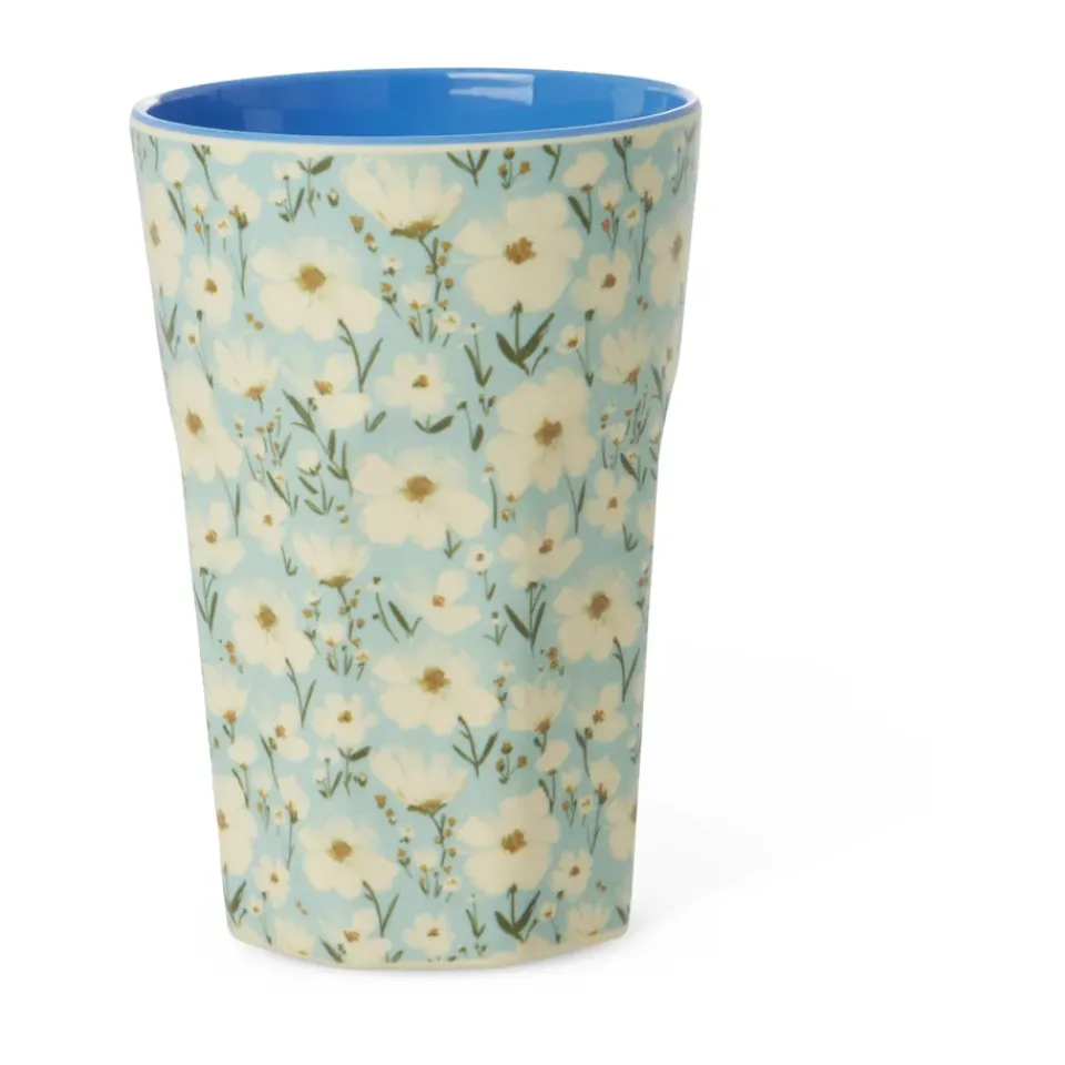 RICE melamine mug high, Summer bloom Blue Hot