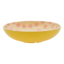 RICE salad bowl melamine Ø29.9 cm, Pink dots-yellow YellowPink Online