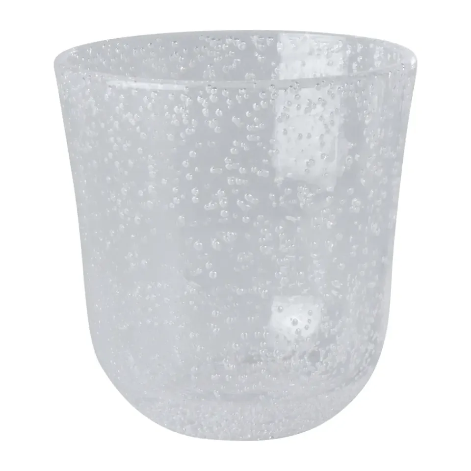 RICE tumbler glass bubble design acrylic 41 cl, Clear Transparent Discount
