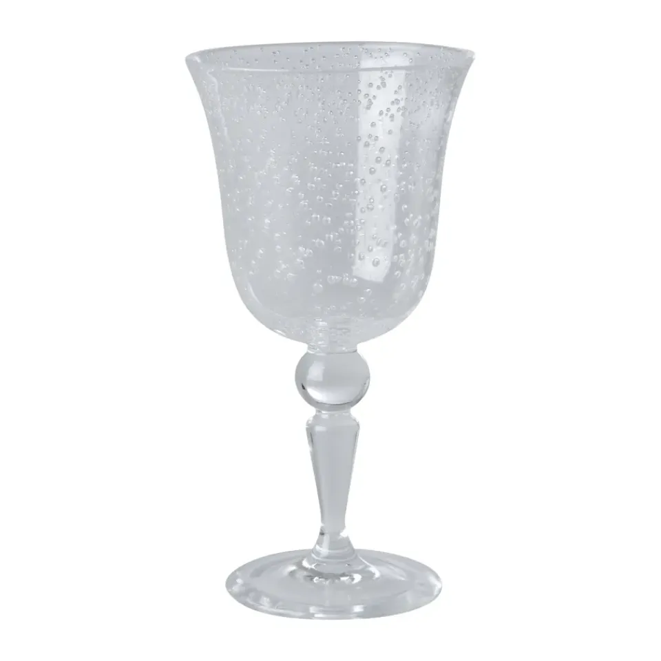 RICE wine glass bubble design 36 cl, Clear Transparent Outlet