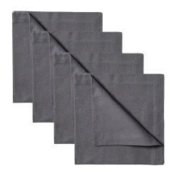 Linum Robert napkins 4-pack, Granite Grey