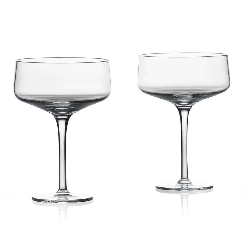 Zone Denmark Rocks coupe cocktail glass 2-pack, 27 cl Transparent Discount