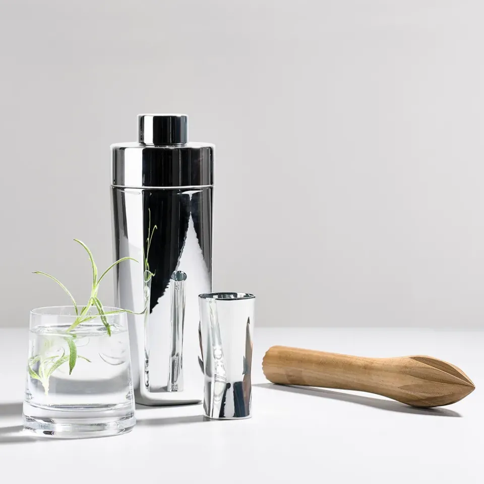 Zone Denmark Rocks shaker 40 cl, smooth Silver-coloured Online