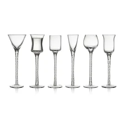 Lyngby Glas Rom snaps glass 2.5-5 cl 6 pieces, Clear Transparent New