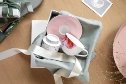 Villeroy & Boch Rose Garden cup with saucer, Pink- White Discount