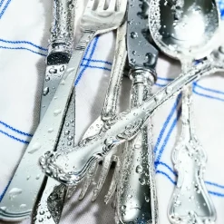 Gense Rosenholm silver cutlery, dinner fork Silver-coloured Discount