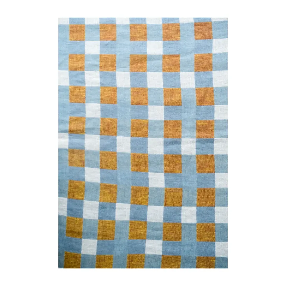 Fine Little Day Rutan tablecloth 147x250 cm, Oat BlueBeige