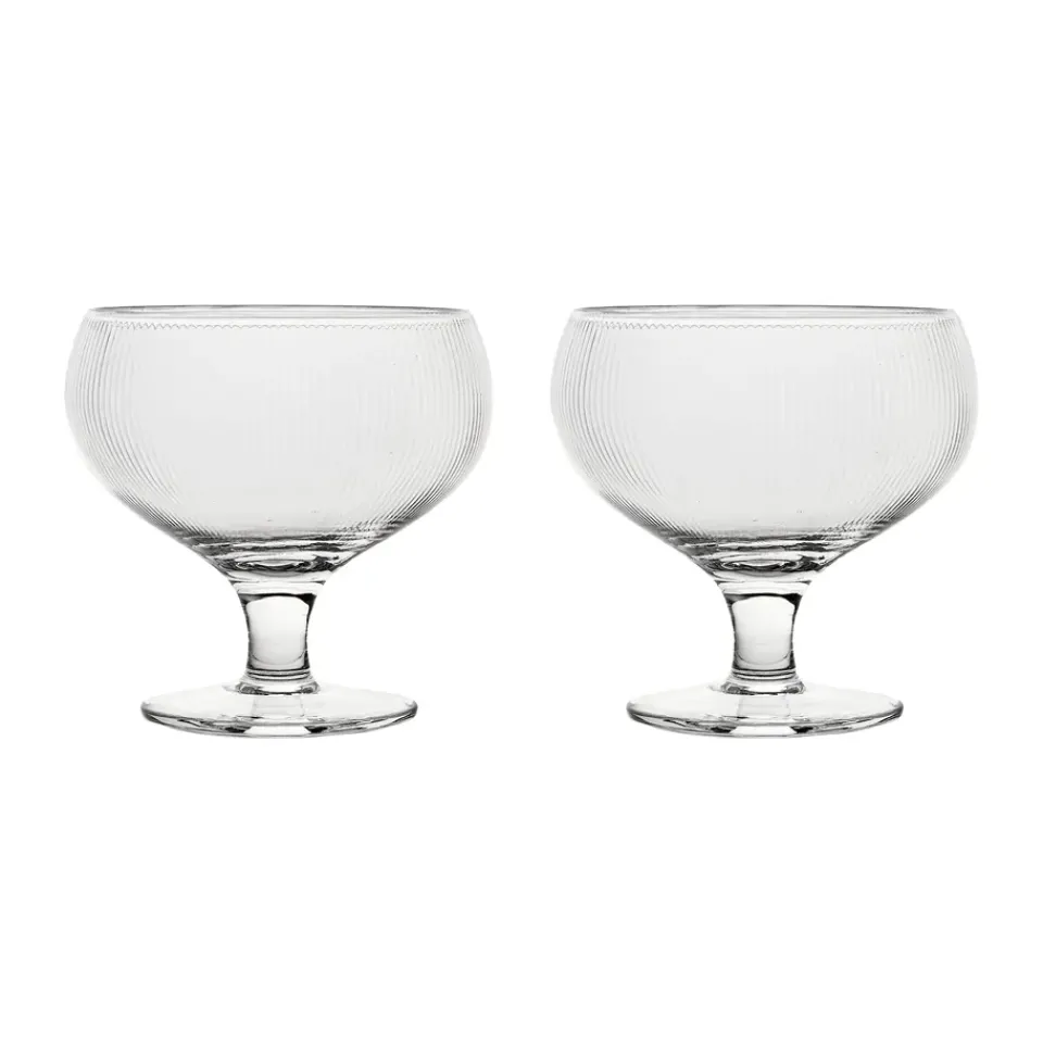 Sagaform Blanka champagne coupe 30 cl 2-pack, Clear Transparent Discount