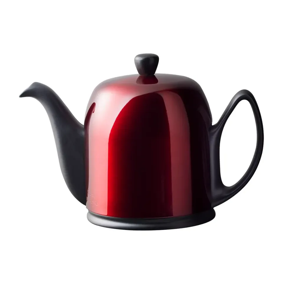Degrenne Salam teapot 1 L, Candy apple-Black Red New