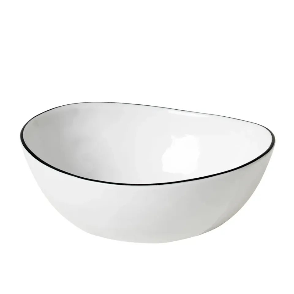 Broste Copenhagen Salt bowl without dots, Ø 15.5 cm White Clearance