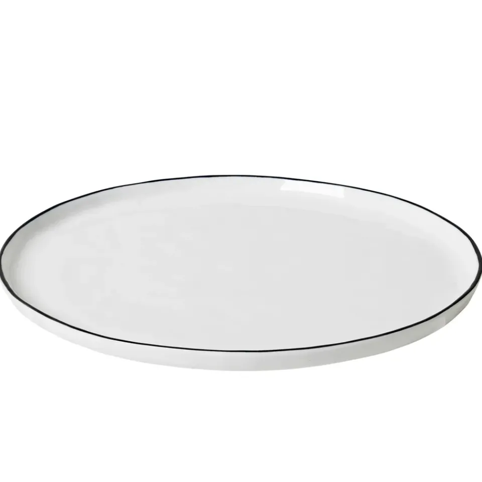 Broste Copenhagen Salt plate without dots, Ø 28 cm White Outlet