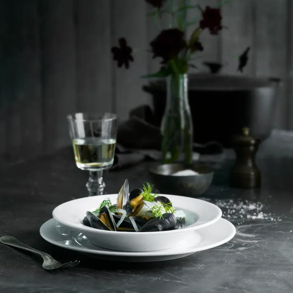 Pillivuyt Sancerre plate deep Ø 22 cm, White