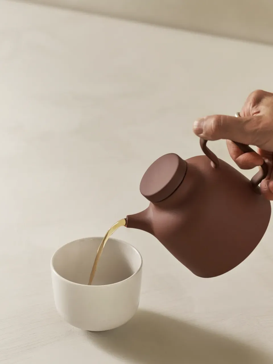 Design House Stockholm Sand teapot 65 cl, clay Red